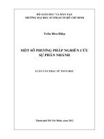 Một số phương pháp nghiên cứu sự phân nhánh 