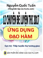 Cực trị, tiếp tuyến, sự tương giao giữa 2 đồ thị