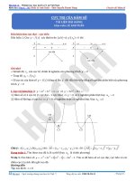 Bài toán cực trị hàm số 
