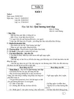 Giáo án âm nhạc tiểu học VNEN tuần 1