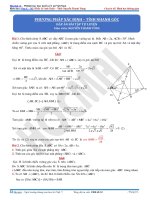 Bài tập tính góc trong hình không gian 