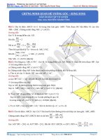 Bài tập về quan hệ vuông góc song song trong hình không gian 