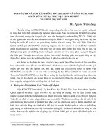 NHU CẦU TIN VÀ ĐẢM BẢO THÔNG TIN KHOA HỌC VÀ CÔNG NGHỆ CHO NGƯỜI DÙNG TIN TẠI THƯ VIỆN VIỆN KINH TẾ VÀ CHÍNH TRỊ THẾ GIỚI