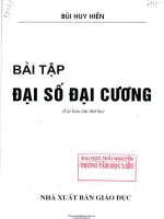 BÀI tập đại số TUYẾN TÍNH 