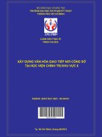 xây dựng văn hóa giao tiếp nơi công sở tại học viện chính trị khu vực ii 