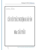 Trắc nghiệm môn giải phẫu 2 đại học y dược hcm