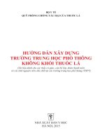 HƯỚNG DẪN XÂY DỰNG TRƯỜNG THPT KHÔNG KHÓI THUỐC LÁ