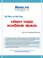 Tài liệu hot: Hình học không gian 2017 thầy đặng việt hùng