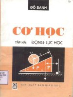 GIÁO TRÌNH cơ học lý THUYẾT tập 2   GS TSKH đỗ SANH 