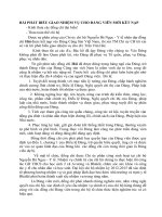 Loi phat bieu giao nhiem vu cho dang vien moi