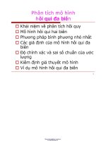 BÀI GIẢNG PHÂN TÍCH mô HÌNH hồi QUY đa BIẾN 