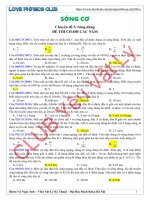 Sóng cơ trong đề đại học các năm