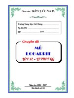 Chuyên đề mũ Logarit 2016 cực hay