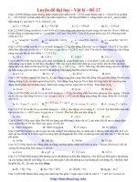 30 đề luyện thi đại học môn vật lí đề số 17 