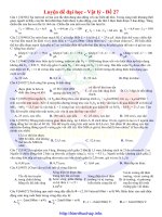 30 đề luyện thi đại học môn vật lí đề số 28 