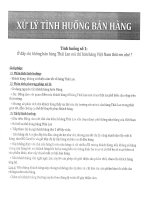 Xử lý tình huống bán hàng