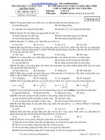 Đề thi thử môn lý 2016 sở quảng nam