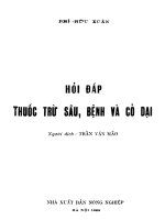 Hỏi đáp thuốc trừ sâu, bệnh và cỏ dại  phí hữu xuân; trần văn mão dịch pdf 