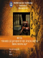 Tìm hiểu các quy định về việc áp dụng chế tài trong thương mại