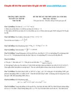 Đề thi thử THPT quốc gia môn toán trường THPT chuyên nguyễn tất thành   yên bái   lần 1   năm 2016 file word có lời giải chi tiết 
