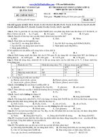 Đề thi thử môn hóa 2016 sở quảng nam
