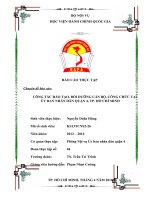 Công tác đào tạo, bồi dưỡng cán bộ công chức UBND quận 4 Tp.HCM