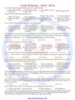 30 đề luyện thi đại học môn vật lí đề số 27 