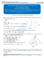 Bài tập tính thể tích khối chóp phần 3+4+5  thầy lê bá trần phương 