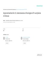 Improved method for I.R. determination of the degree of Nacetylation of chitosan
