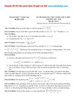 Đề thi thử THPT quốc gia môn toán sở GD đt quảng nam năm 2016 file word có lời giải chi tiết 