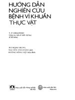 Hướng dẫn nghiên cứu bệnh vi khuẩn thực vật  v  p  izrainxki; hà minh trung, nguyễn văn hành dịch pdf 