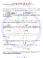 30 đề luyện thi đại học môn vật lí đề số 13 