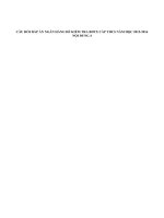 CÂU hỏi đáp án NGÂN HÀNG đề KIỂM TRA BDTX cấp THCS năm học 2015 2016 nội dung 4 