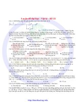 30 đề luyện thi đại học môn vật lí đề số 23 
