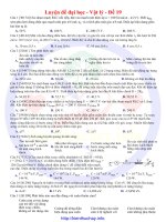30 đề luyện thi đại học môn vật lí đề số 20 
