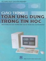 GIÁO TRÌNH TOÁN ỨNG DỤNG TRONG TIN học 