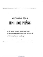 MỘT số bài TOÁN HÌNH học PHẲNG 