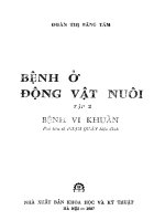 Bệnh ở động vật nuôi  tập II bệnh vi khuẩn  đoàn thị băng tâm; phạm quân pdf 