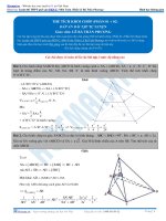 Bài tập tính thể tích khối chóp phần 1+2 thầy lê bá trần phương 