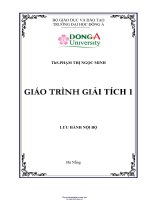 GIÁO TRÌNH GIẢI TÍCH 1   đh ĐÔNG á 