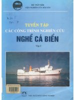 Tuyển tập các công trình nghiên cứu nghề cá biển  tập i  bộ thủy sản  viện nghiên cứu hải sản pd 