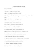 (Đáp Án) Câu Bị Động Nâng Cao