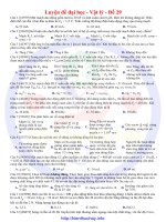 30 đề luyện thi đại học môn vật lí đề số 30 