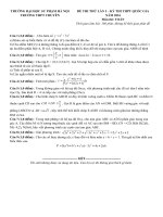 Đề thi thử môn toán 2016 trường THPT chuyên sư phạm   hà nội   lần 1 