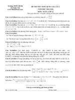 Đề thi thử môn toán 2016 trường THPT bố hạ lần 2 