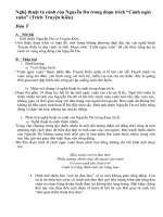 Ngệ thuật tả cảnh của nguyễn du trong đoạn trích