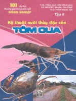 Kỹ thuật nuôi thủy đặc sản tôm cua