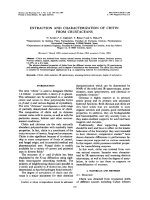 EXTRACTION AND CHARACTERIZATION OF CHITIN FROM CRUSTACEANS