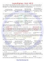 30 đề luyện thi đại học môn vật lí đề số 15 