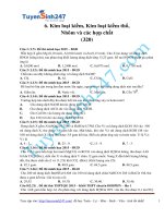 Bài tập về kim loại kiềm, kiềm thổ nhôm full đáp án_bài tập hay nhất nên xem